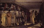 Alma-Tadema, Sir Lawrence Phidias Showing the Frieze of the Parthenon to his Friends (mk23) Spain oil painting artist